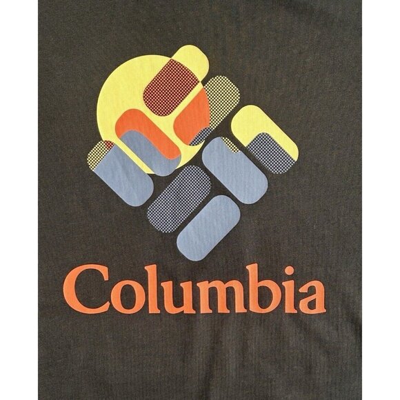 Columbia Men's Rapid Ridge Graphic Tee Organic Cotton Black Sizes Med/Large/XXL - Picture 2 of 6